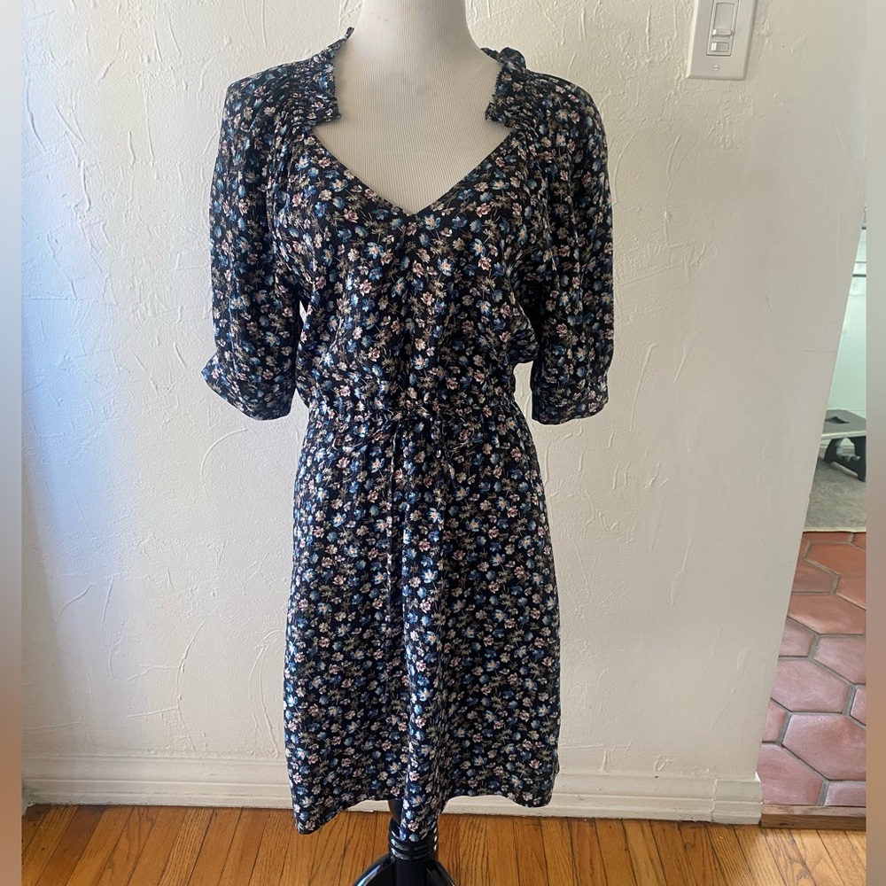 Silk Floral Dress
